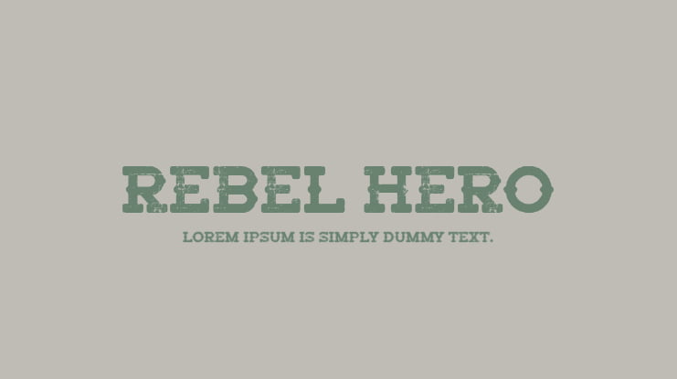 Rebel Hero Font