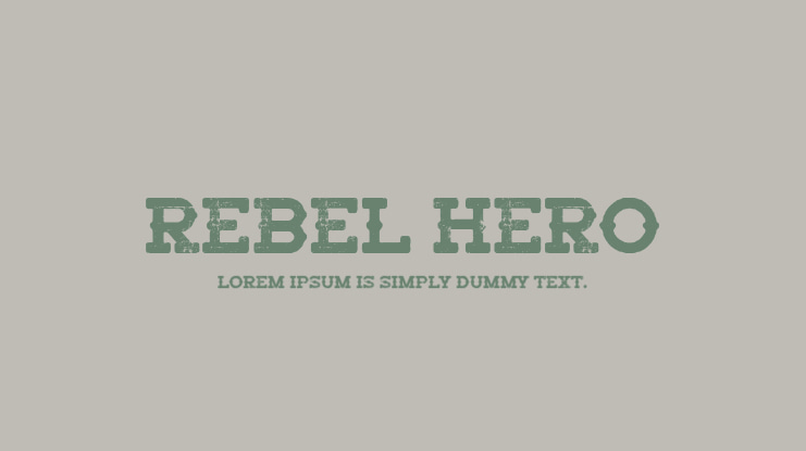 Rebel Hero Font