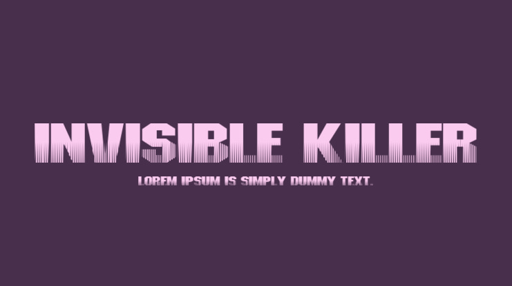 Invisible Killer Font