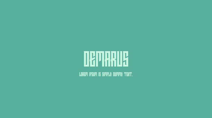 DEMARUS Font