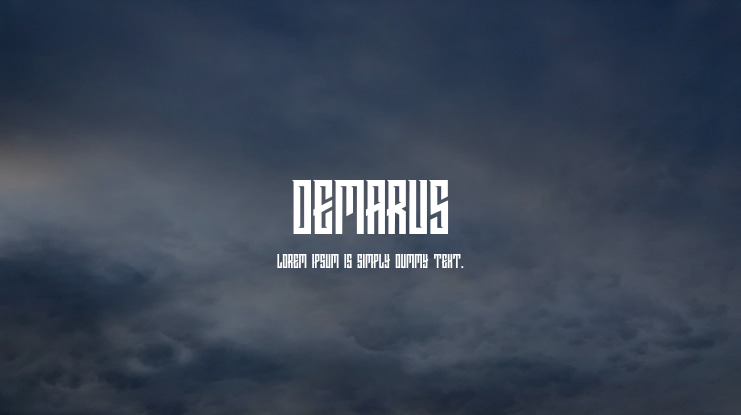 DEMARUS Font