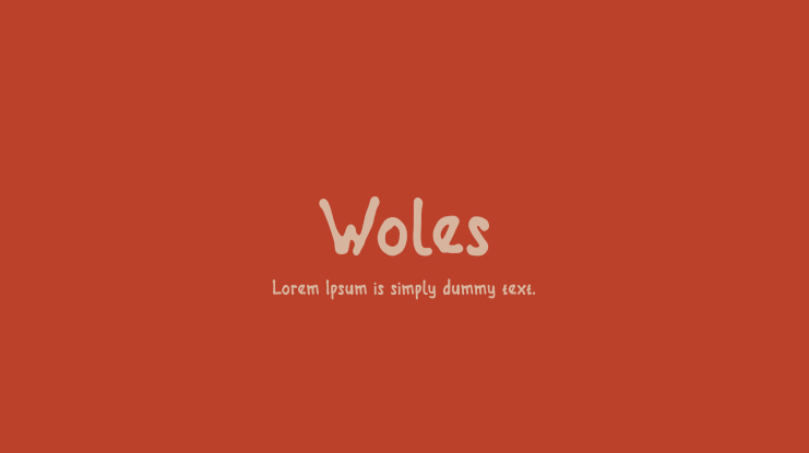 Woles Font