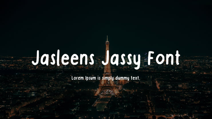 Jasleens Jassy Font