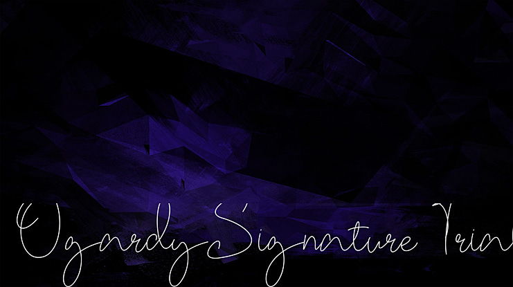 OgardySignature-Trial Font