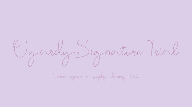 OgardySignature-Trial Font