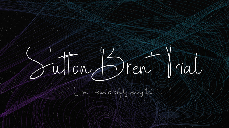 SuttonBrent-Trial Font