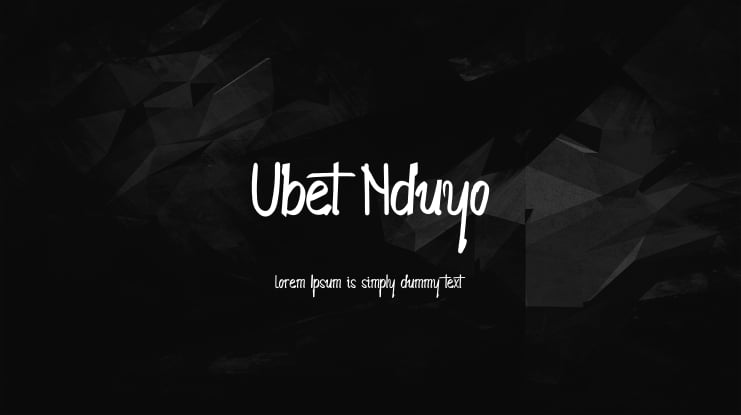 Ubet Nduyo Font