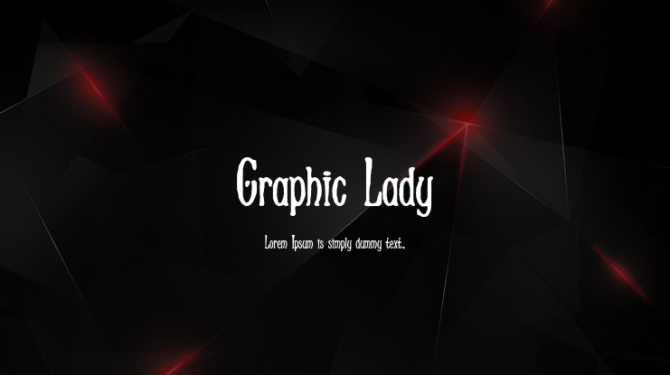 Graphic Lady Font