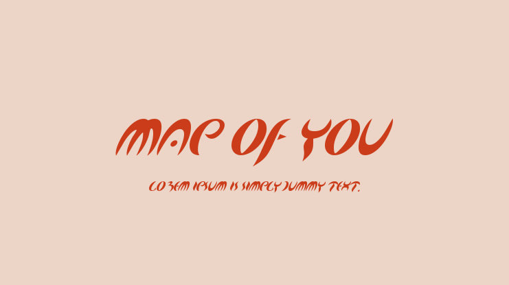 Map Of You Font