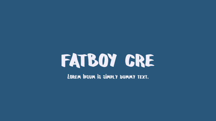 fatboy cre Font