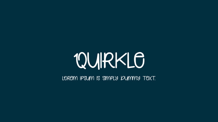 Quirkle Font