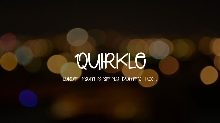 Quirkle Font