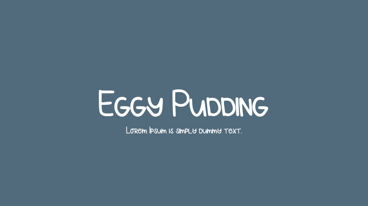 Eggy Pudding Font