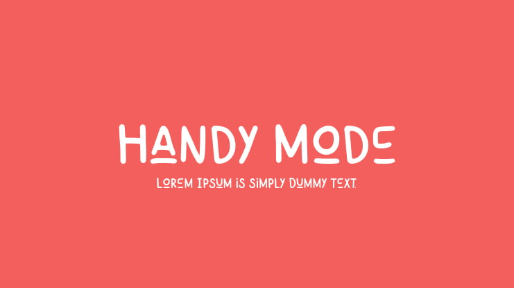 Handy Mode Font