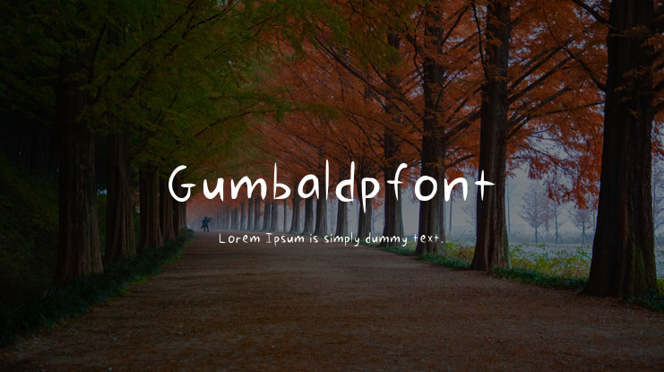 Gumbaldpfont Font
