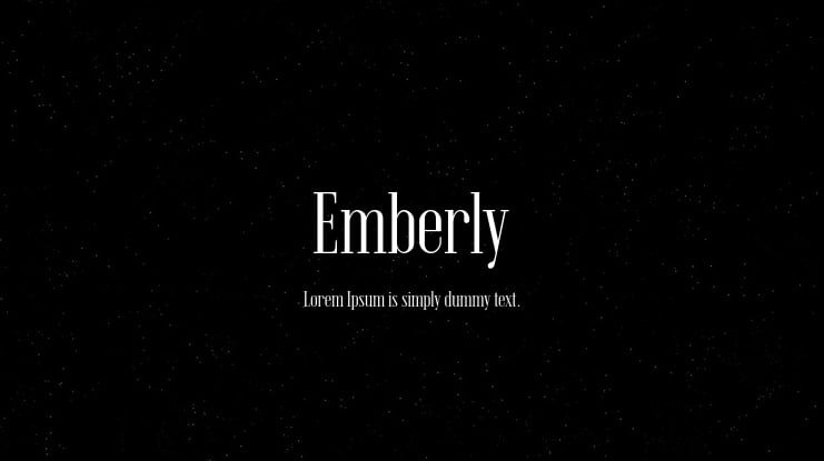 Emberly Font Family