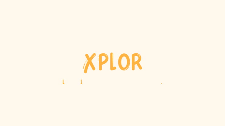 XPLOR Font