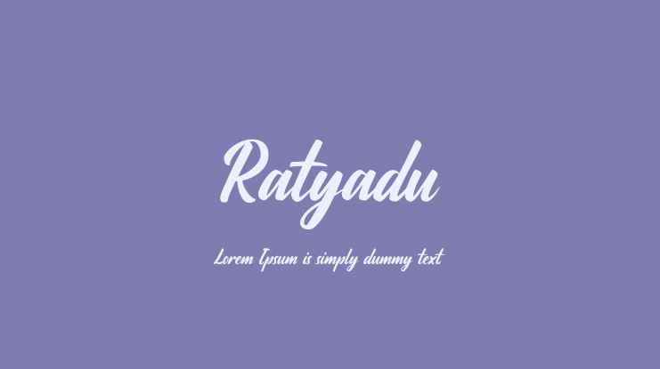 Ratyadu Font