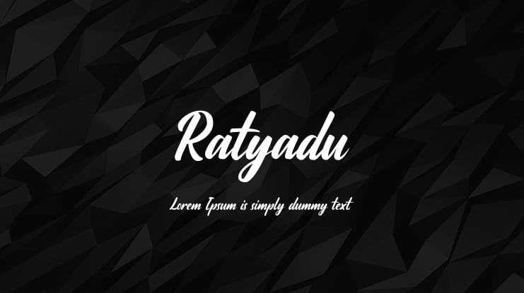 Ratyadu Font