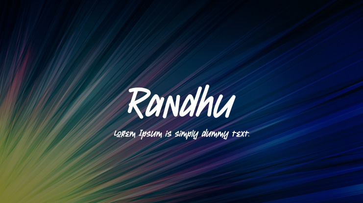 Randhu Font