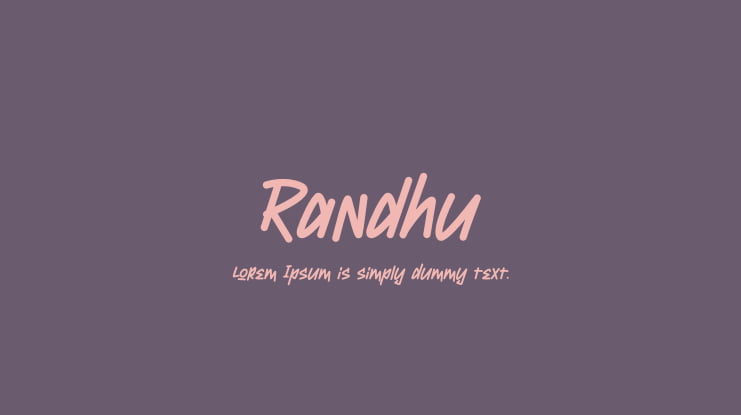 Randhu Font