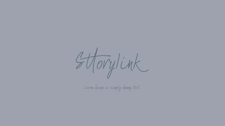 Sttorylink Font Family