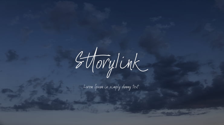 Sttorylink Font Family
