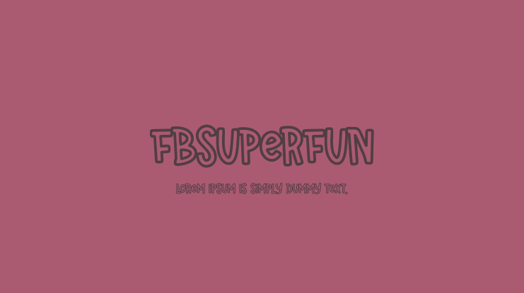 FBSuperFun Font