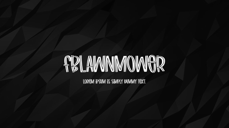 FBLawnmower Font