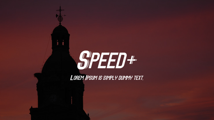 Speed+ Font Family