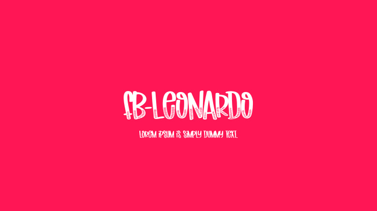 FB-Leonardo Font
