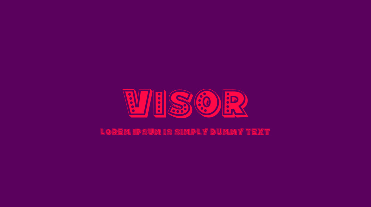 Visor Font