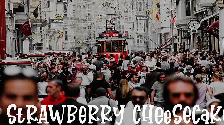 strawberry cheesecake Font