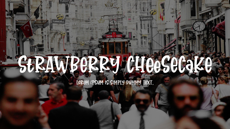 strawberry cheesecake Font