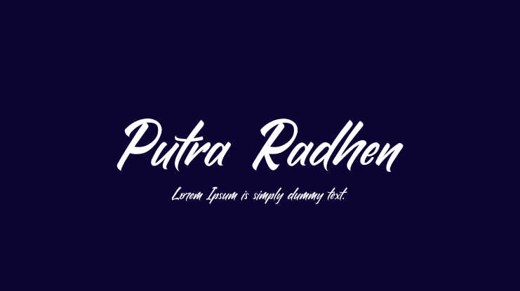 Putra Radhen Font