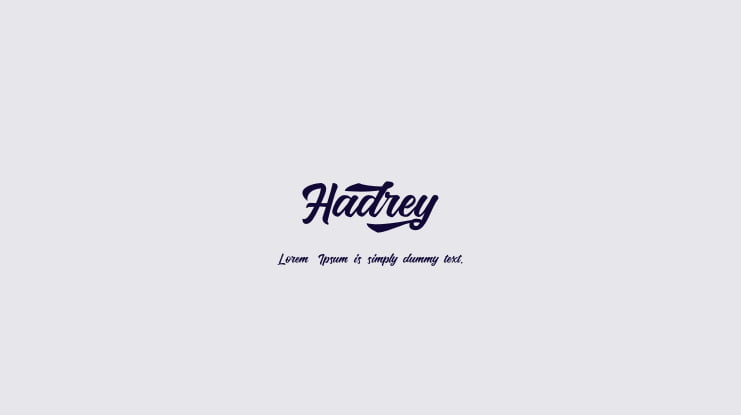Hadrey Font
