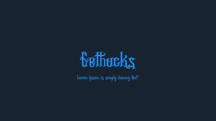 Gethucks Font