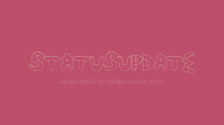 StatusUpdate Font