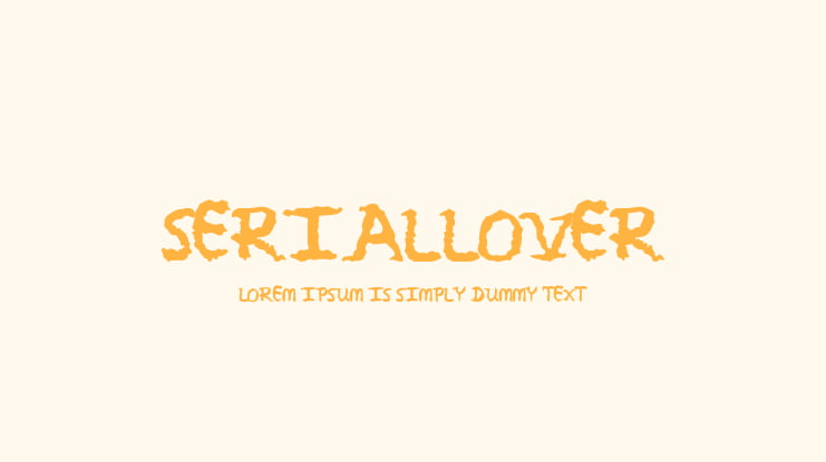 SerialLover Font