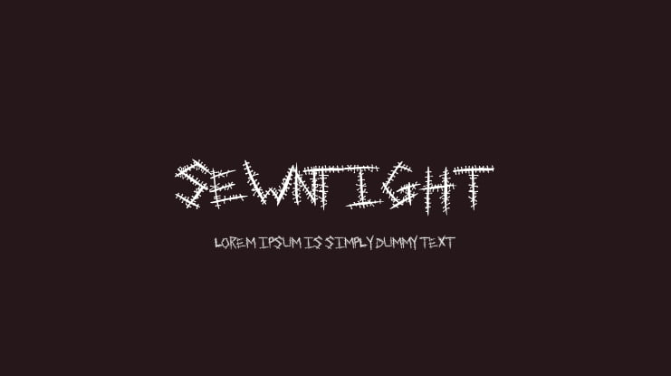 SewnTight Font