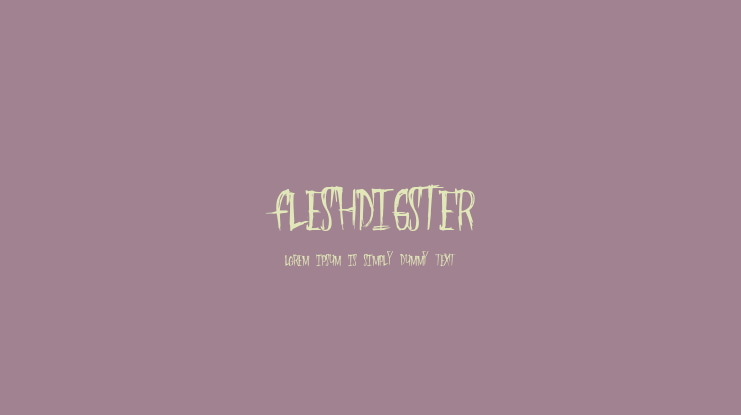 FleshDigster Font