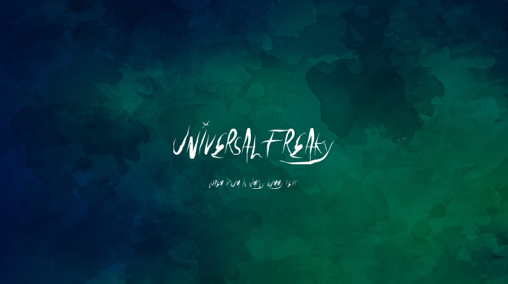 UniversalFreaky Font