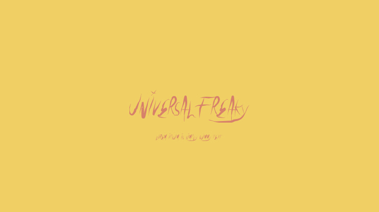 UniversalFreaky Font
