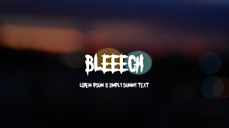 BLEEECH Font