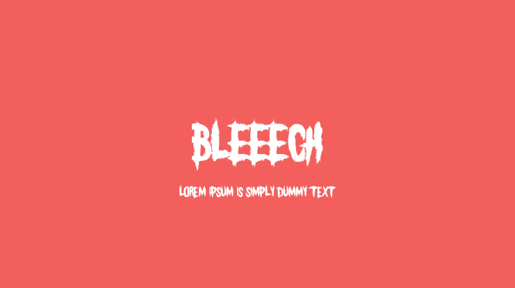 BLEEECH Font