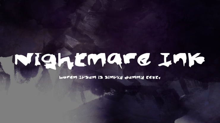 Nightmare Ink Font Family