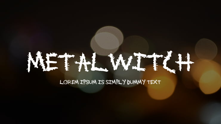MetalWitch Font