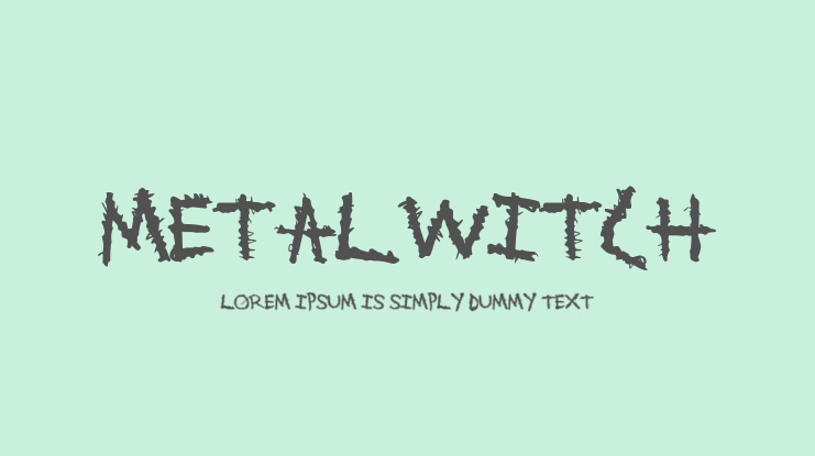 MetalWitch Font