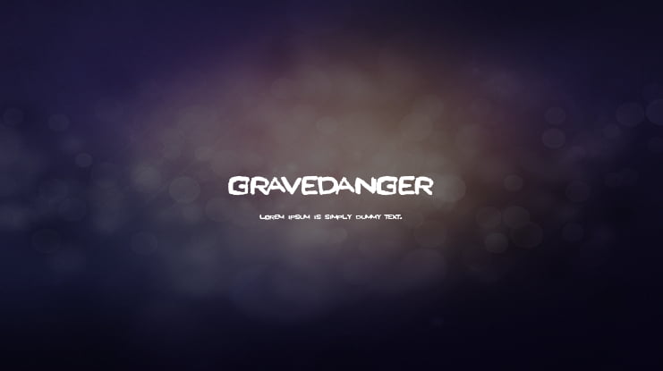GraveDanger Font