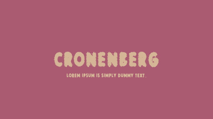 cronenberg Font